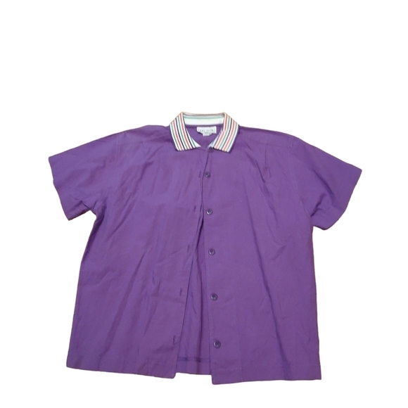 Vintage 80's Saved by the Bell Style Blouse Ladies Size Small Made in USA - Picture 1 of 4